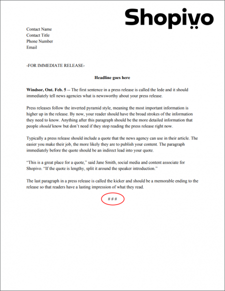 Learn how to write a press release with pictures 