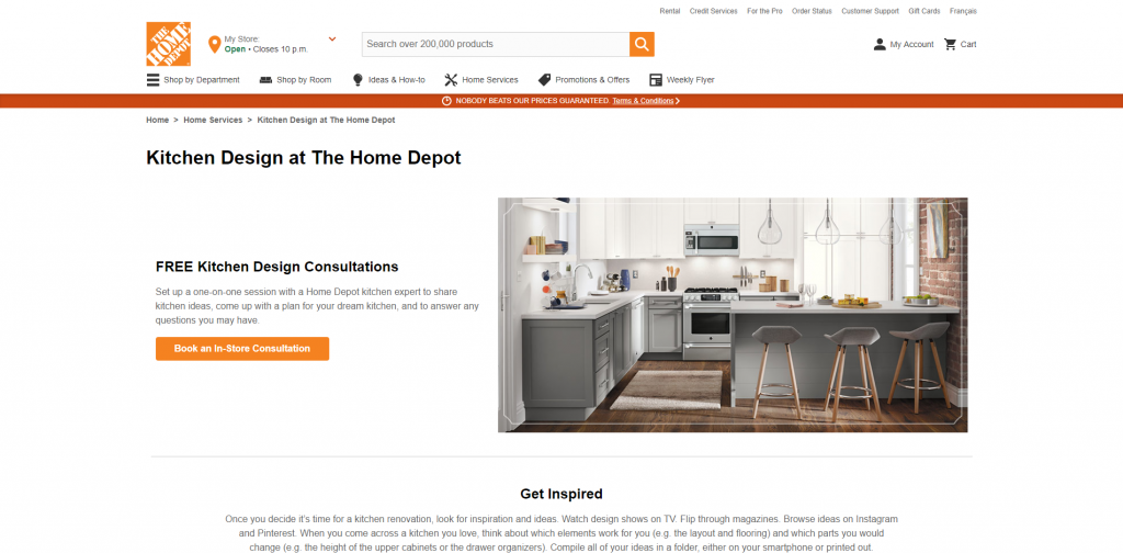 Home Depot Free Kitchen Consultation