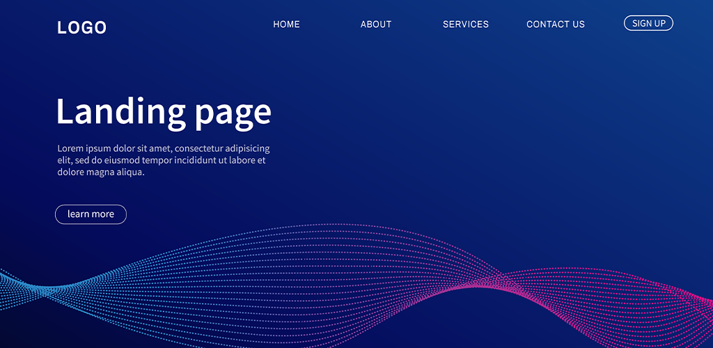 Landing page